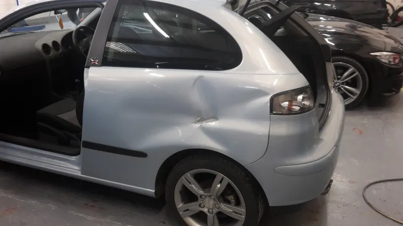 Seat Ibiza nearside rear quarter panel repair