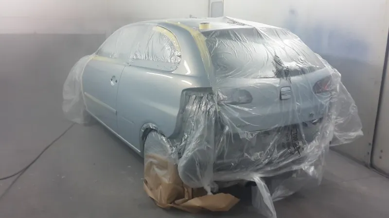 During paint process